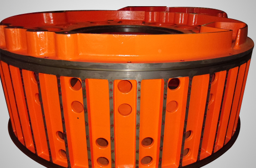 1.5MW direct drive wind power generator stator ductile iron castings